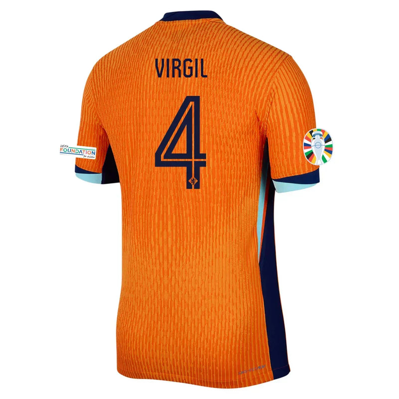 Camiseta Virgil van Dijk Países Bajos 24/25 Versión del Jugador I (Home) - Hombre
